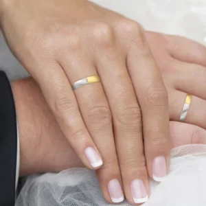 Zweifarbig, Seidenmatt